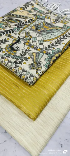 Heritage Screen Print on Pure Dupion Silk